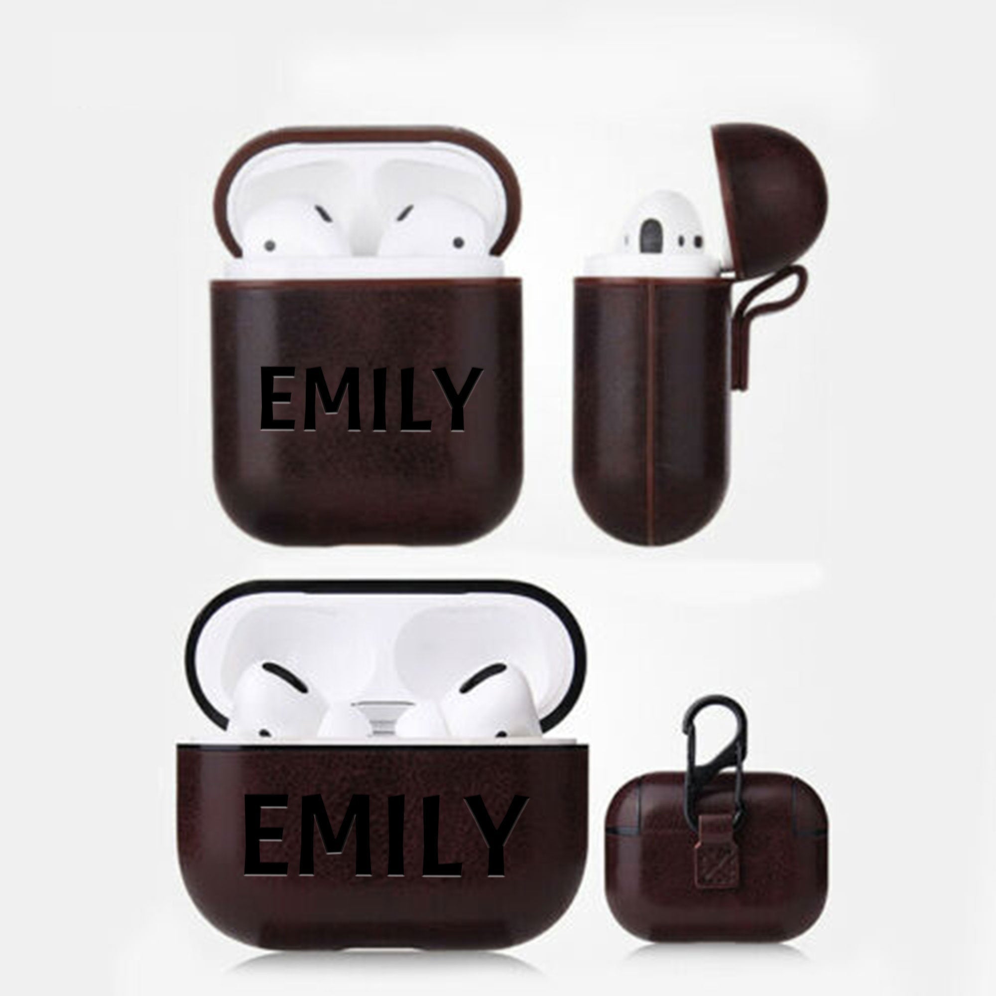 Custom Engraved AirPods Cover Case with Keyring - Personalized AirPods  Silicone Cover Case - Custom AirPods Case
